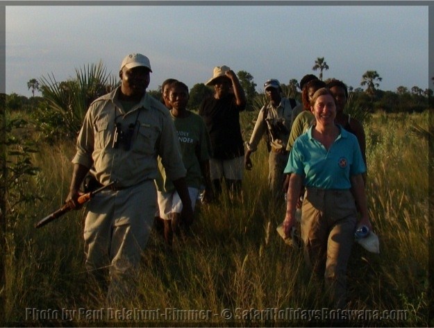 Botswana safari walk